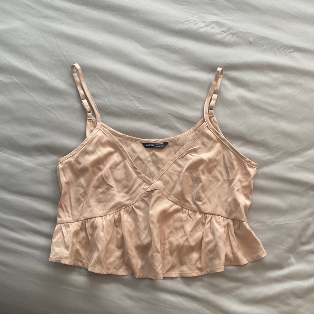 Beige crop top